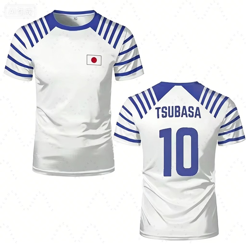 Summer Clothing In Japan - 2026 Sıcak Kaptan Tsubasa Anime Erkek