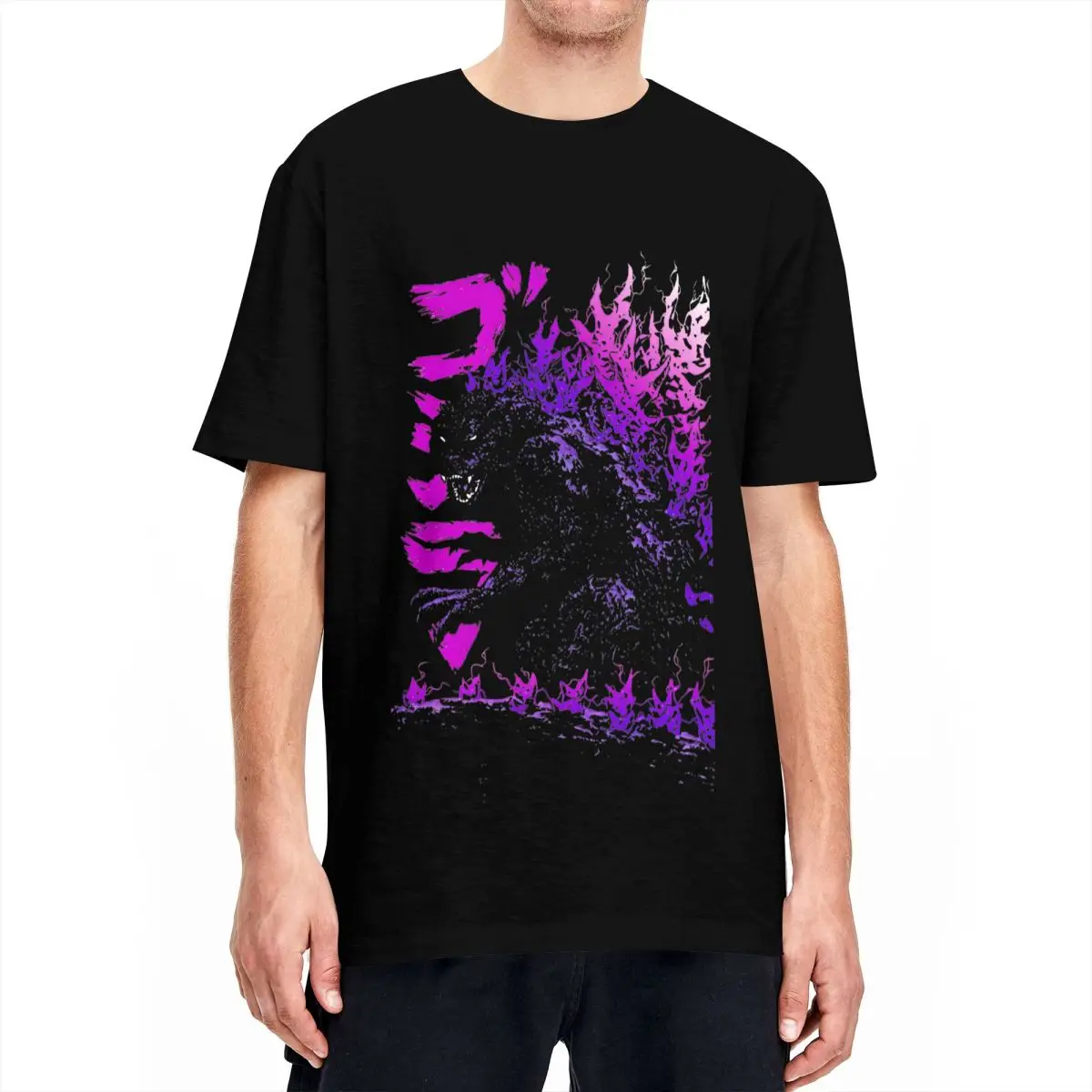 Vintage Summer Clothing Men - Erkekler Millenium Godzillas T-Shirt film Monters