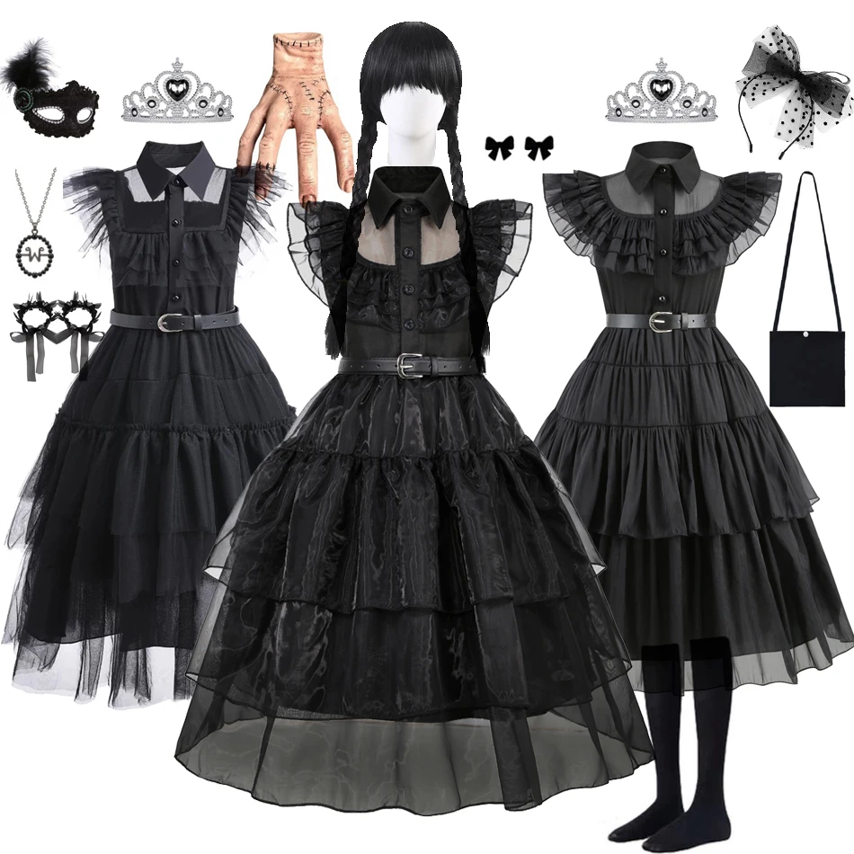 Summer Clothing Teens - Siyah Kostümler Kızlar için Elbise Gotik