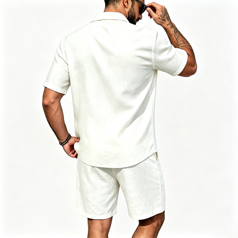 Erkekler Keten İki Parçalı Kıy - Summer Clothing Sets Men incelemesi ve fiyatı