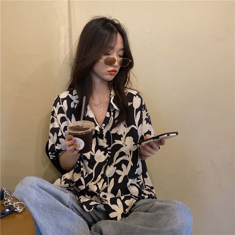 Yaz Yeni Baskı Gevşek Gömlek Ü - Summer Clothing For Teens incelemesi ve fiyatı