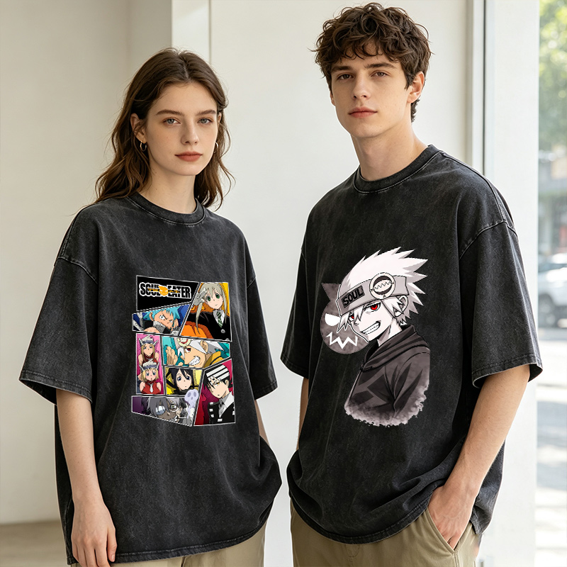 Soul Eater Erkek Kadın T-shirt - Vintage Summer Clothing Men incelemesi ve fiyatı