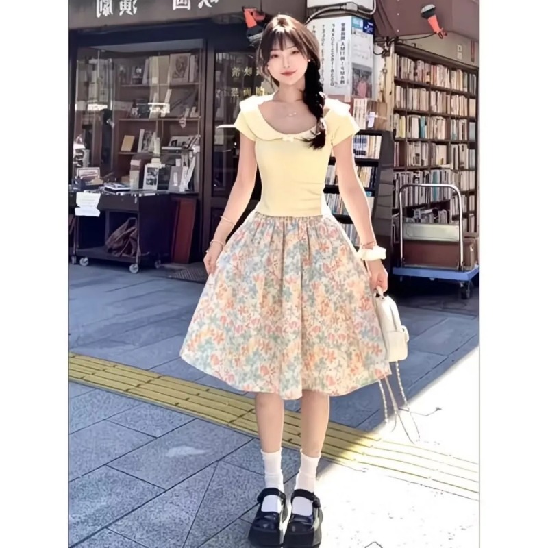 Japonya Kore Kadınları Tatlı İ - Summer Clothing Japan incelemesi ve fiyatı
