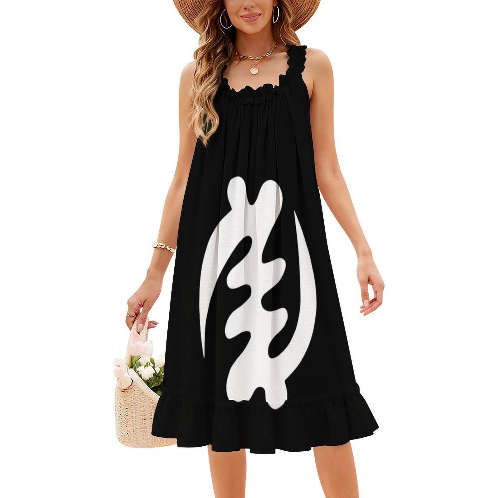 Gye Nyame Beyaz Afrocentrik Ta - Summer Clothing Design incelemesi ve fiyatı