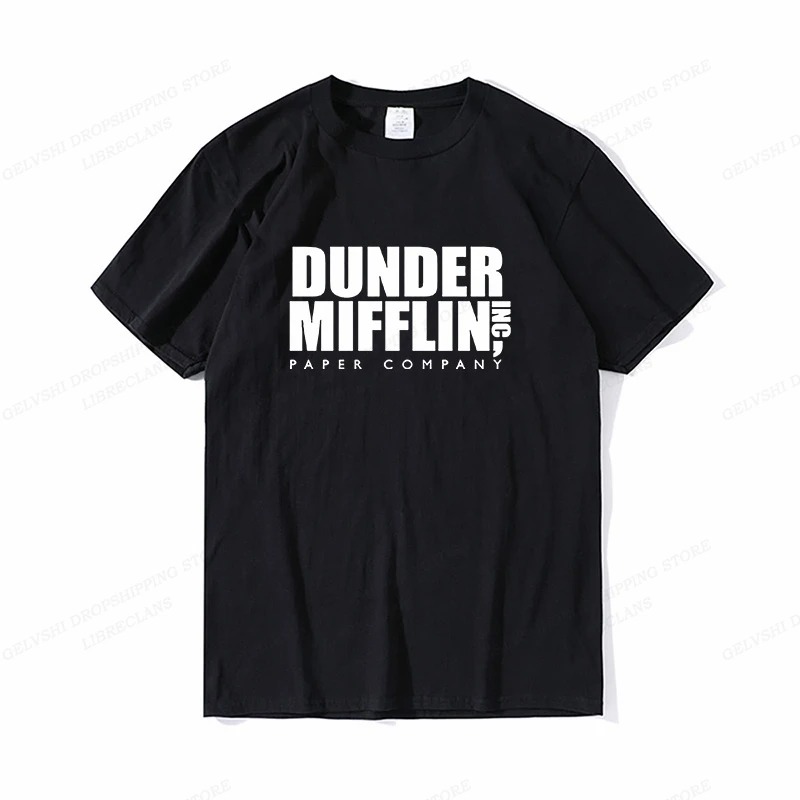 DUNDER MIFFLIN T Shirt erkekle - Summer Clothing Teens incelemesi ve fiyatı
