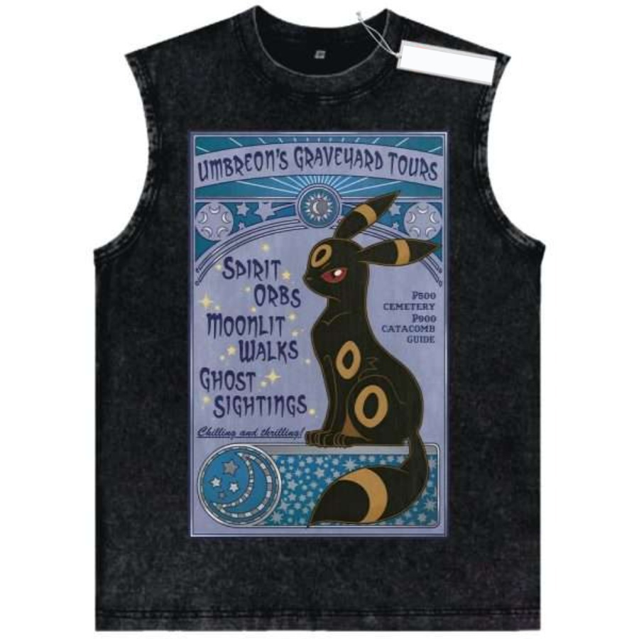 Vintage Yıkanmış Pokemon Tank  - Vintage Summer Clothing Men incelemesi ve fiyatı