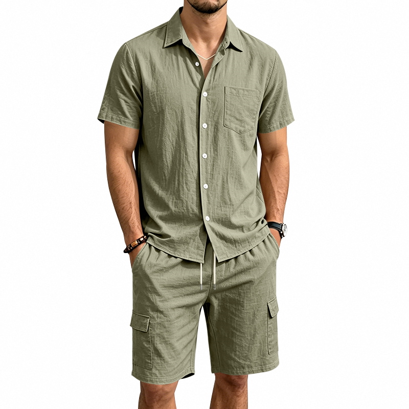 Erkekler Yazlık Amerikan Keten - Summer Clothing Sets Men incelemesi ve fiyatı