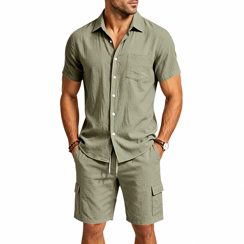 Erkekler Yazlık Amerikan Keten - Summer Clothing Sets Men incelemesi ve fiyatı