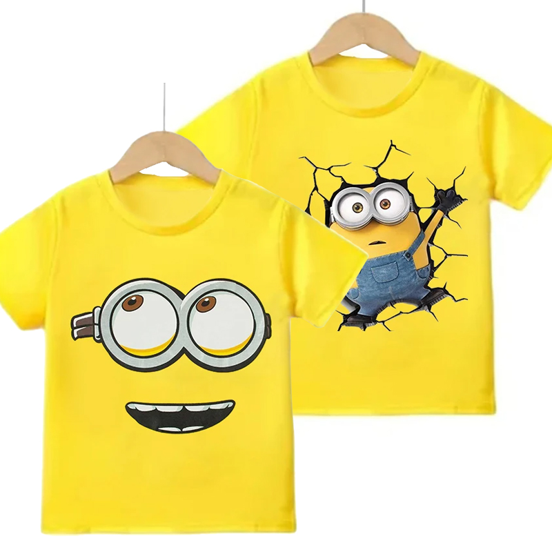 Çizgi Film Minion Kısa Kollu T - Summer Clothing Teens incelemesi ve fiyatı