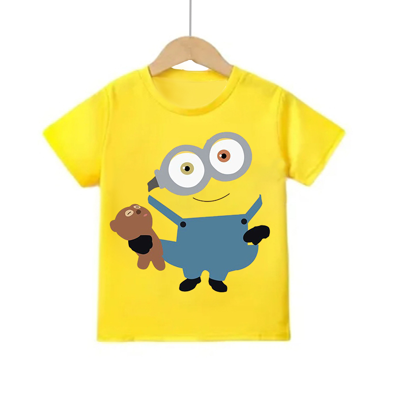Çizgi Film Minion Kısa Kollu T - Summer Clothing Teens incelemesi ve fiyatı